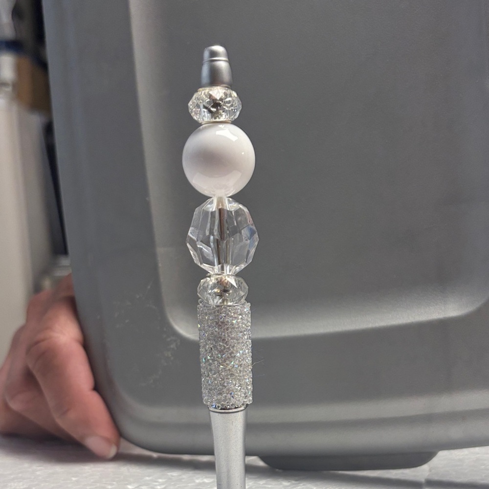 Elegant Silver and White Decorative Accent